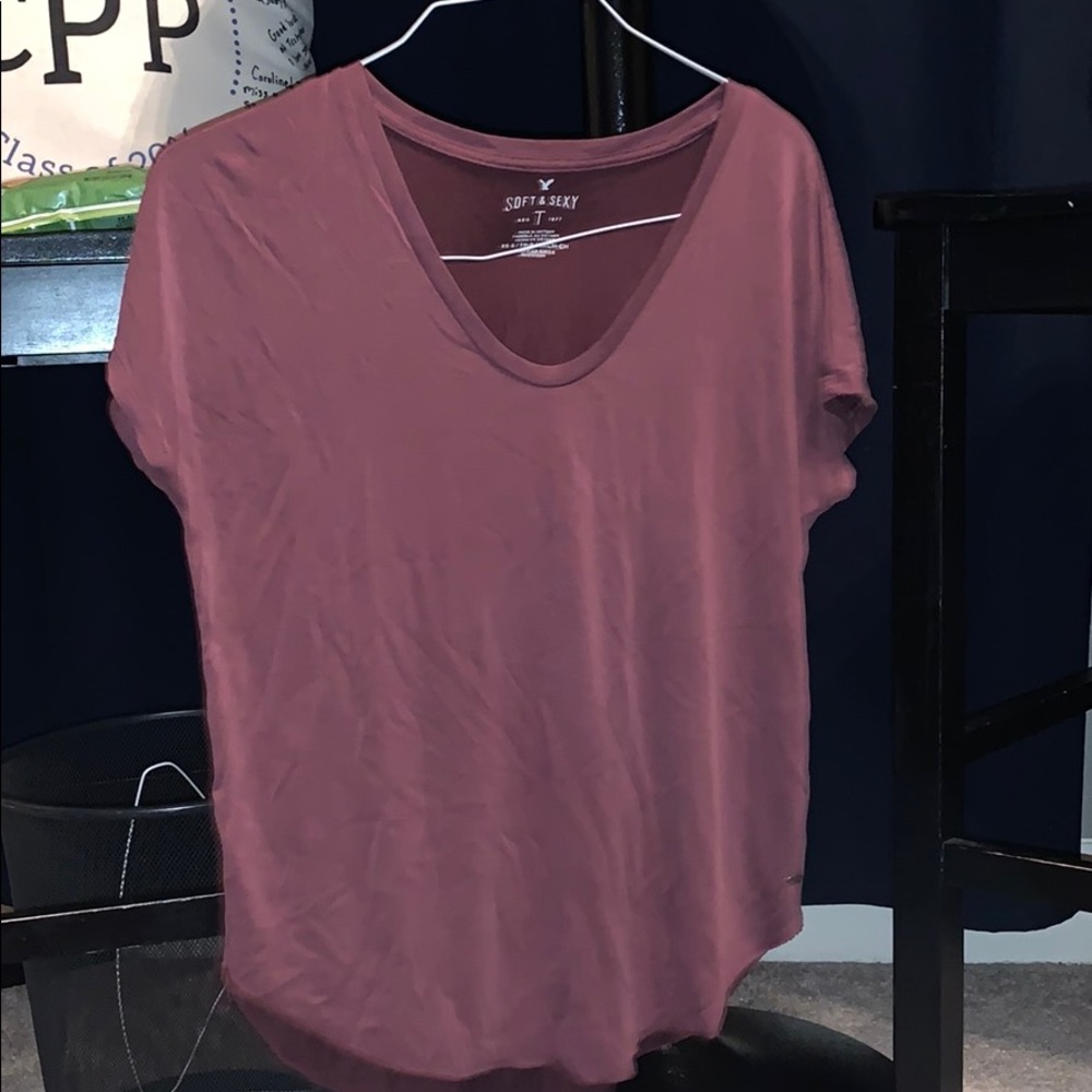 Burgundy top